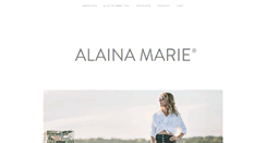 Desktop Screenshot of alaina-marie.com