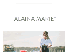 Tablet Screenshot of alaina-marie.com